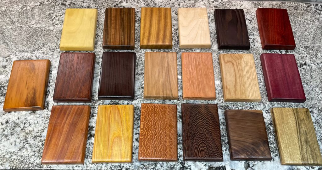 Wood Variety 1. All Woods